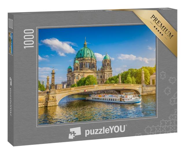 Puzzle 1000 Teile „Berliner Dom und Museumsinsel an der Spree, Berlin, Deutschland“