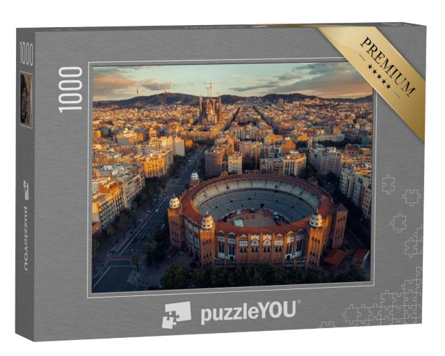 Puzzel 1000 stukjes „Luchtfoto van Barcelona, Spanje“