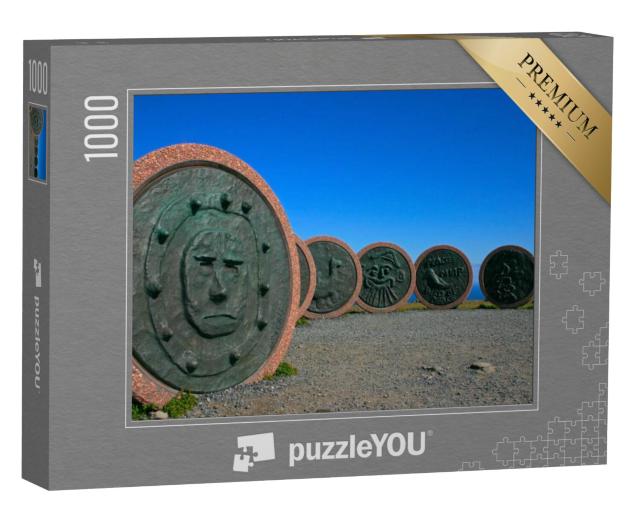 Puzzel 1000 stukjes „Monument voor de Kinderen van de Wereld, Noordkaap, Noorwegen“