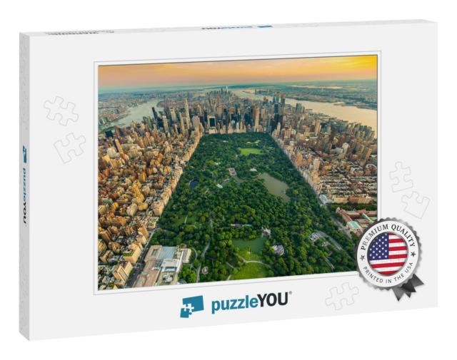 New York Central Park Aerial View in Summer... Jigsaw Puzzle
