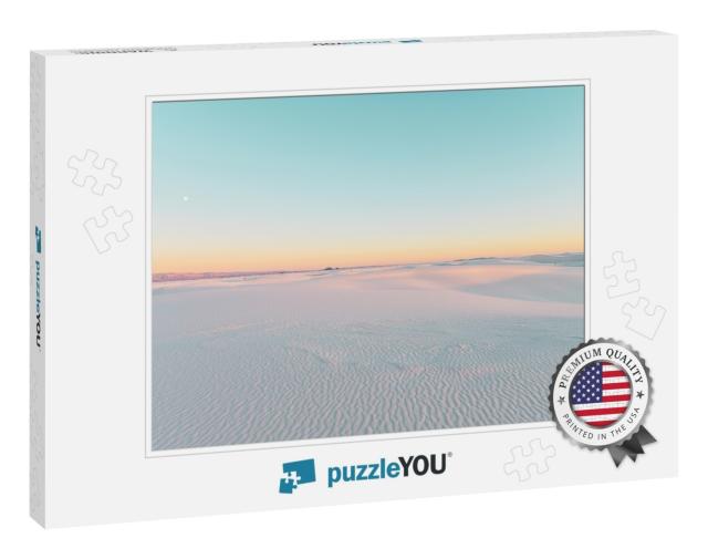Sunny Blue Sky At White Sands National Park... Jigsaw Puzzle