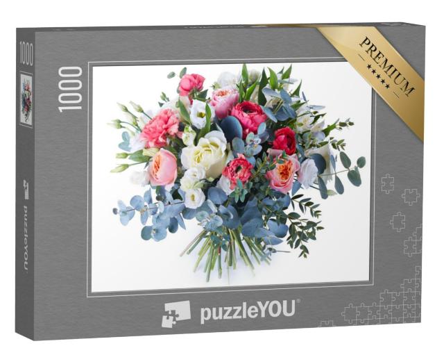 Puzzel 1000 stukjes „Boeket kleurrijke bloemen“