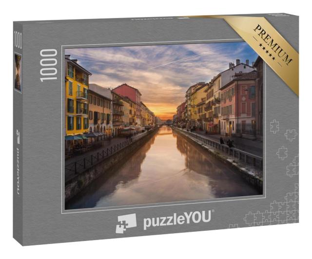 Puzzle 1000 Teile „Naviglio Grande-Kanal, Mailand, Italien“