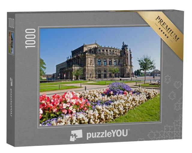 Puzzel 1000 stukjes „Het beroemde Semper Opera House in Dresden, Duitsland“