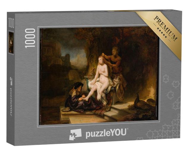 Puzzel 1000 stukjes „Rembrandt - Het toilet van Bathseba“