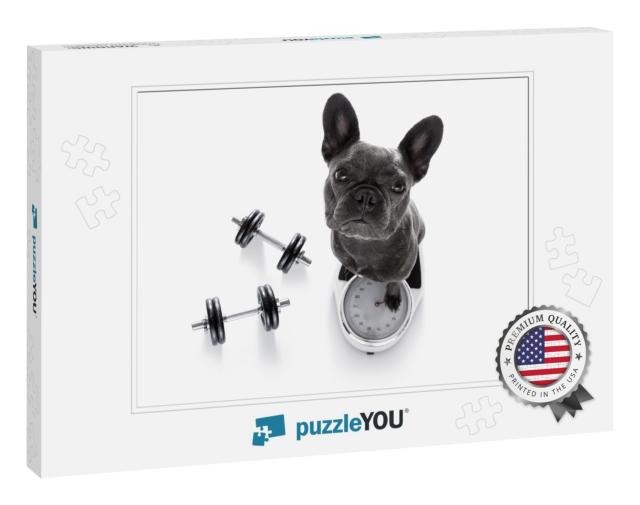 French Bulldog Dog with Guilty Conscience for... Jigsaw Puzzle