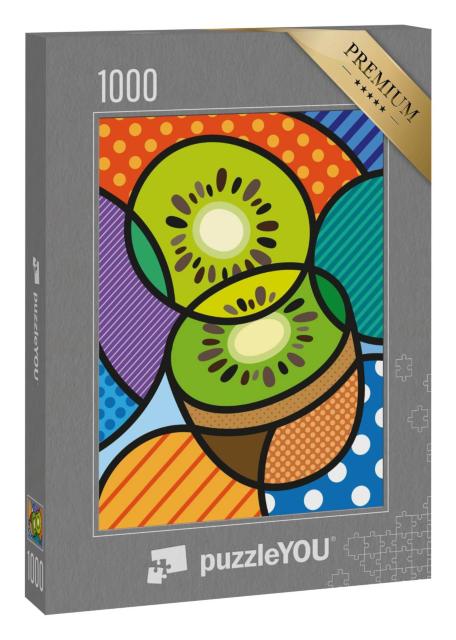 Puzzle 1000 Teile „Pop-Art: Kiwi“