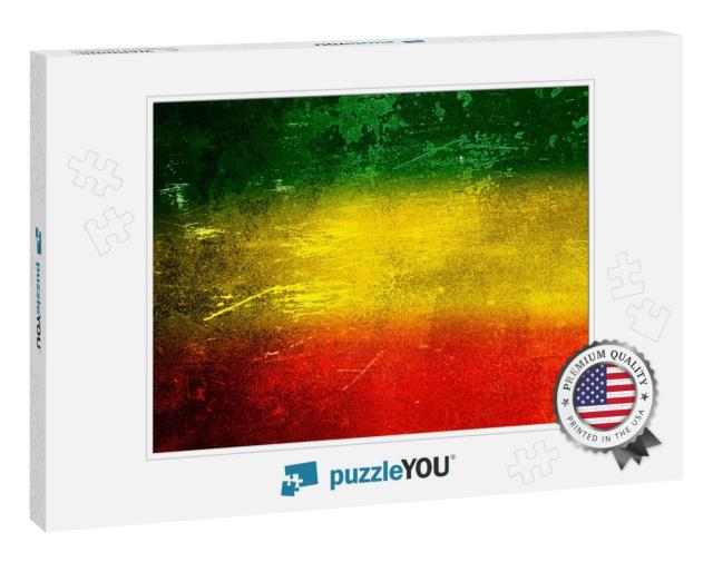 Green, Yellow, Red Texture Background, Reggae Background... Jigsaw Puzzle