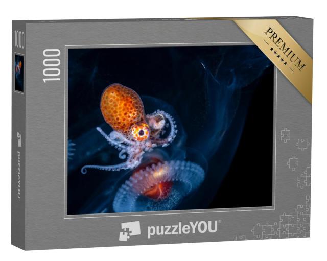 Puzzel 1000 stukjes „Larven van een vrouwelijke nautilus octopus“