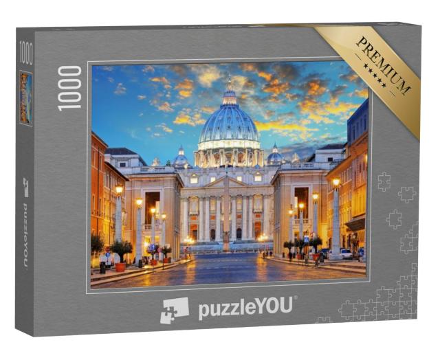 Puzzel 1000 stukjes „Sint-Pietersbasiliek, Via della Conciliazione, Rome“