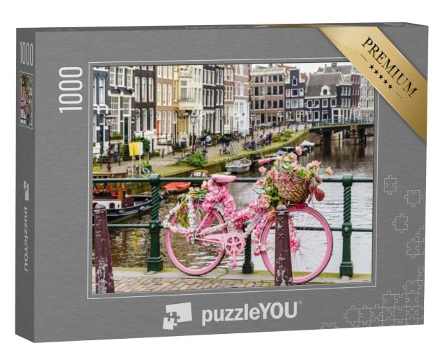 Puzzel 1000 stukjes „Brouwersgracht in het centrum, Amsterdam, Nederland“