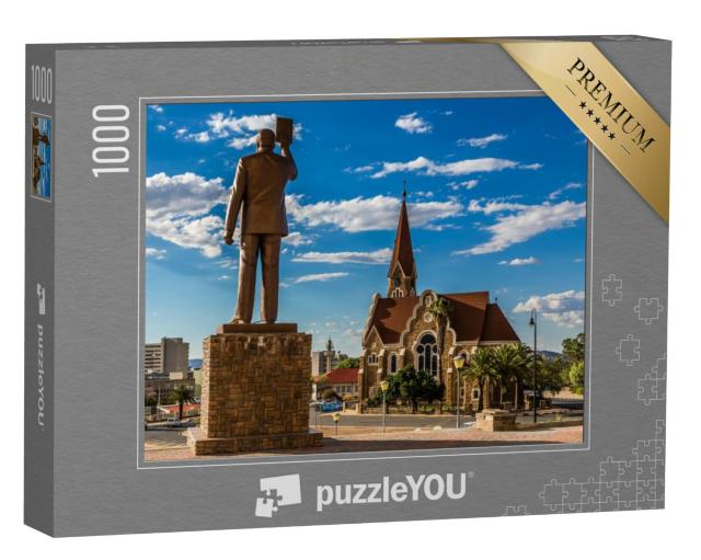 Puzzel 1000 stukjes „Monument voor de eerste Namibische president in Windhoek, Namibië“