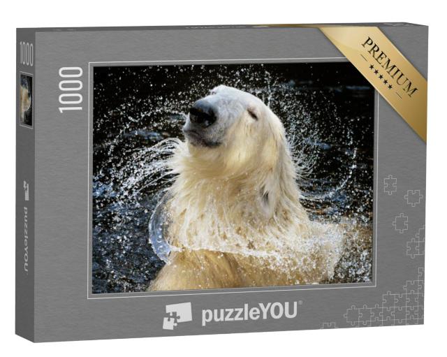 Puzzel 1000 stukjes „Portret van een ijsbeer“