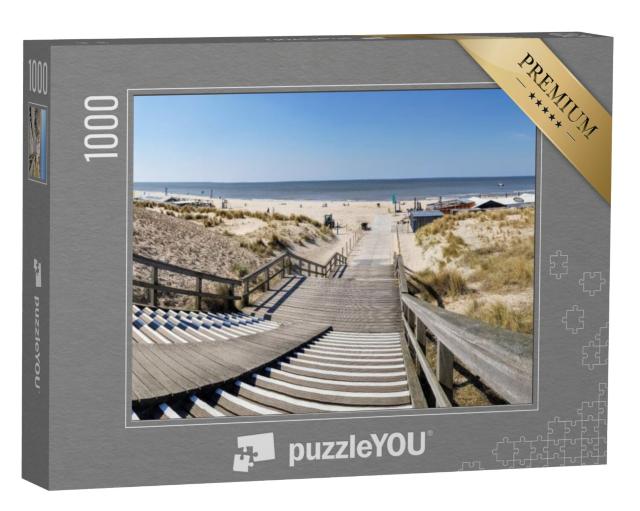 Puzzel 1000 stukjes „Weg naar Kijkduin strand, Den Haag, Nederland“