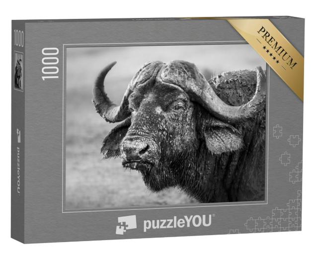 Puzzel 1000 stukjes „Buffels bedekt met modder, Zuid-Afrika“