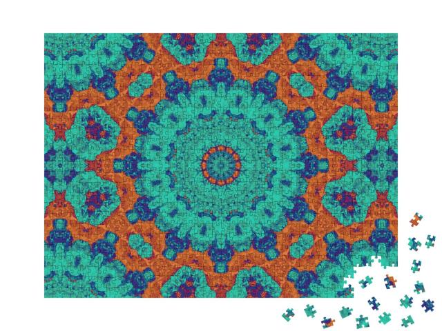 Puzzle 1000 Teile „Abstraktes kaleidoskopisches Ornament“