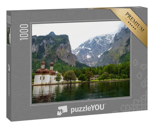 Puzzle 1000 Teile „Wunderschöner Königssee  im Nationalpark Berchtesgaden“