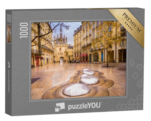 Puzzel 1000 stukjes „De Porte Cailhau of Porte du Palais is een voormalige stadspoort van de stad Bordeaux.“