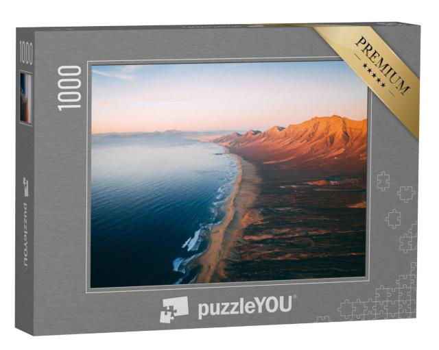 Puzzel 1000 stukjes „Luchtfoto: Panorama van Cofete, Fuerteventura“