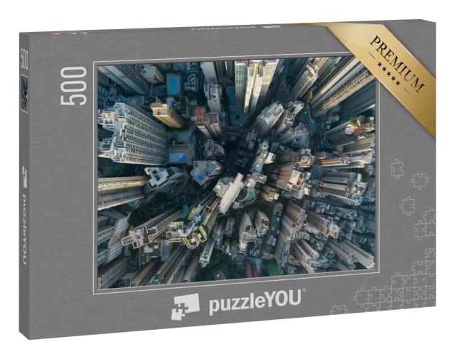 Puzzle 500 Teile „Wolkenkratzer von Hongkong“