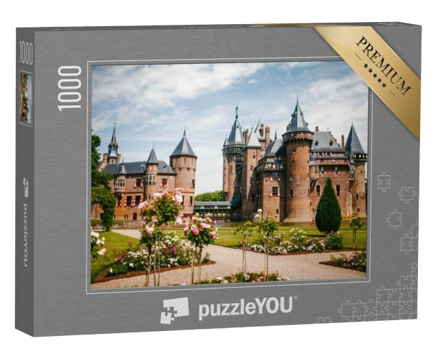 Puzzel 1000 stukjes „Kasteel de Haar in Utrecht, Nederland“