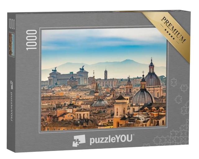 Puzzel 1000 stukjes „Uitzicht op Rome vanaf Castel Sant'Angelo“