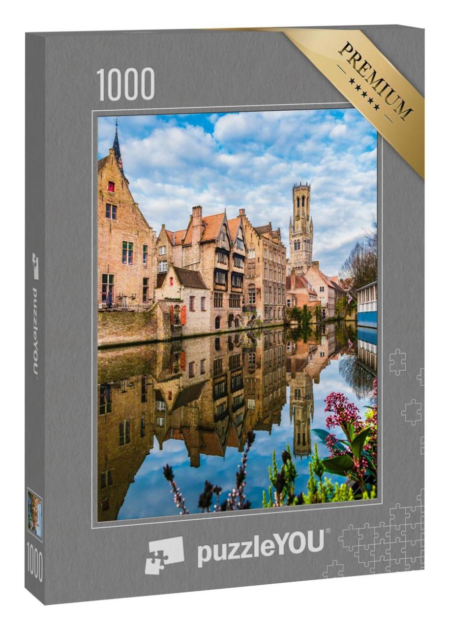 Puzzle 1000 Teile „Mittelalterliche Gebäude in Brügge, Belgien“
