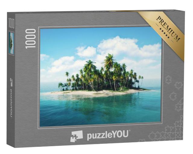 Puzzel 1000 stukjes „Eiland in de oceaan“