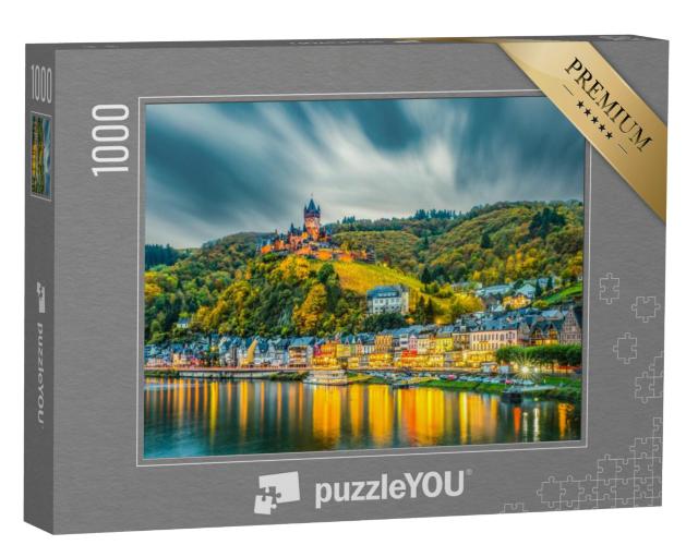 Puzzel 1000 stukjes „Kasteel Reichsburg en de stad Cochem aan de romantische Moezel“