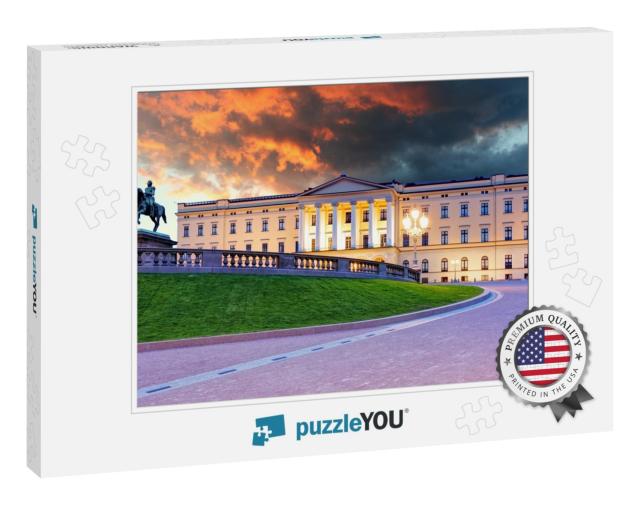 Royal Palace in Oslo, Norway... Jigsaw Puzzle