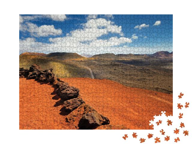 Puzzle 1000 Teile „Berge des Feuers, Timanfaya-Nationalpark auf der Insel Lanzarote“