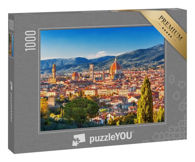 Puzzle 1000 Teile „Blick auf Florenz, Italien“