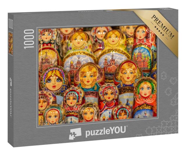Puzzle 1000 Teile „Matroschka-Puppen, Russland“