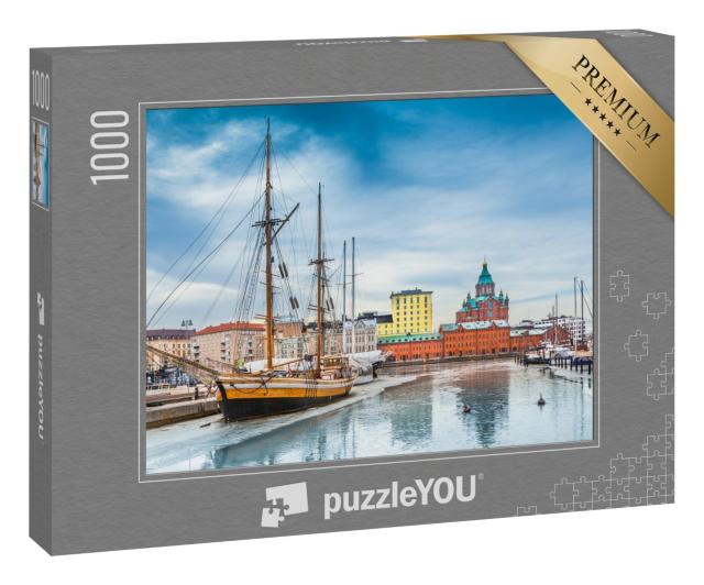 Puzzle 1000 Teile „Finnischer Winter in Helsinki“