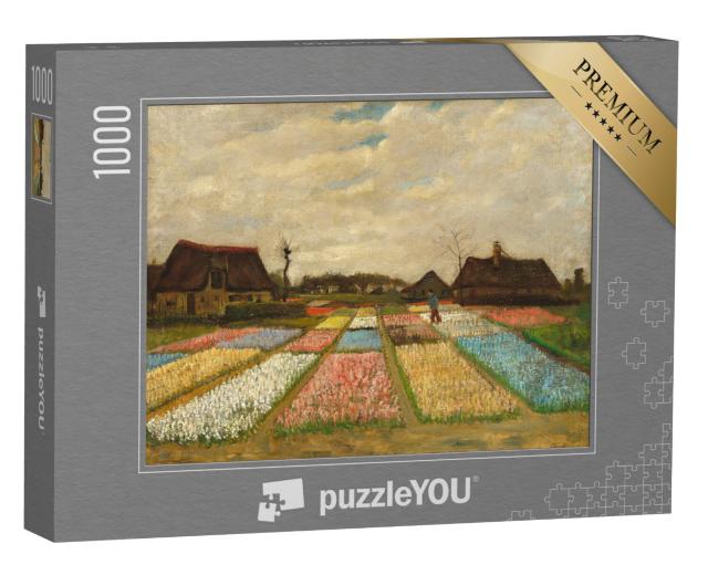 Puzzel 1000 stukjes „Vincent van Gogh - Bloemperken in Nederland“