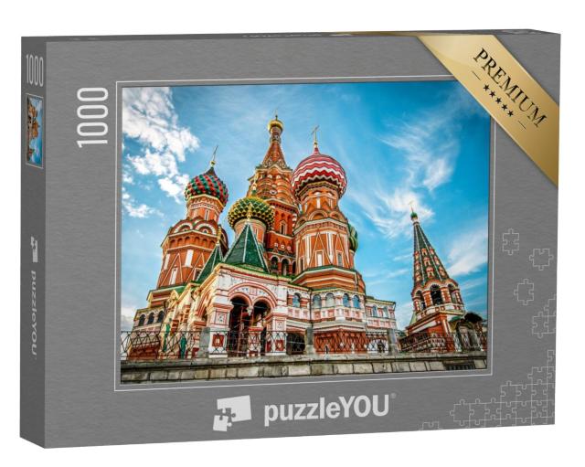 Puzzel 1000 stukjes „Sint-Basiliuskathedraal op het Rode Plein in Moskou“