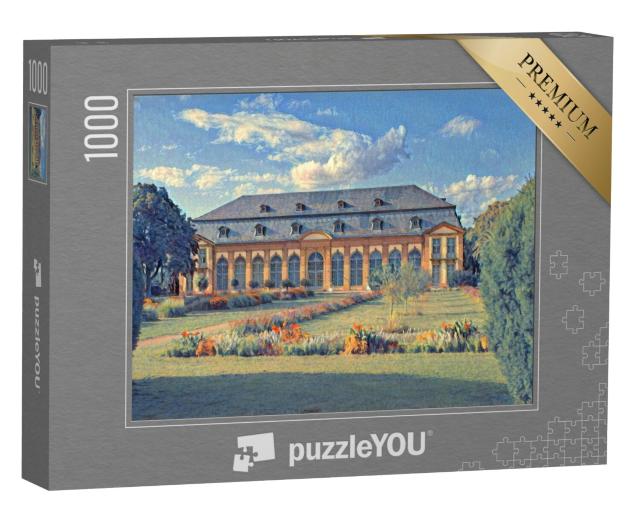 Puzzel 1000 stukjes „in de stijl van Paul-Cezanne - Oud huis in Darmstadt, Hessen, Duitsland“