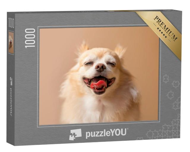 Puzzel 1000 stukjes „Bruine chihuahua“