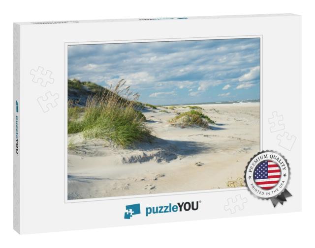 Outer Banks Sand Dunes & Grass Along the Coast of North C... Jigsaw Puzzle