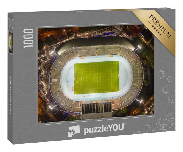 Puzzle 1000 Teile „Vogelperspektive: Stadion bei Nacht“