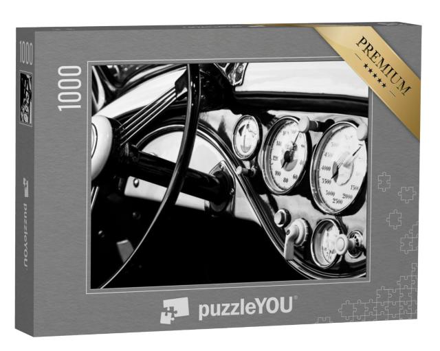 Puzzel 1000 stukjes „Het dashboard van een klassieke auto“