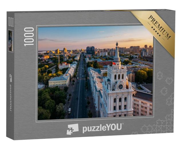 Puzzel 1000 stukjes „Avond boven Voronezh, Rusland“