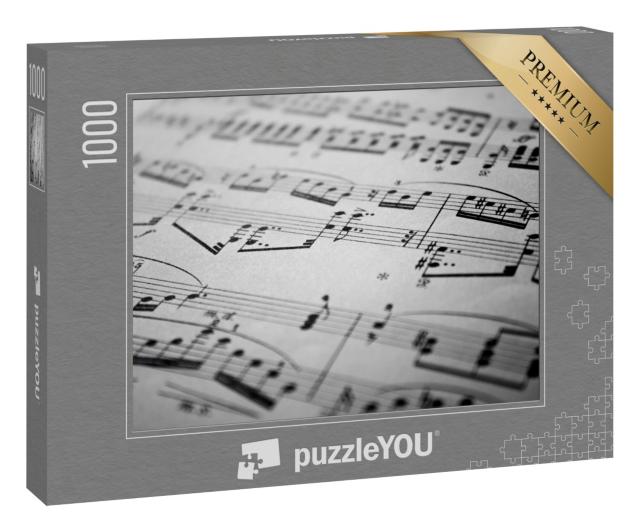 Puzzle 1000 Teile „Musiknoten“