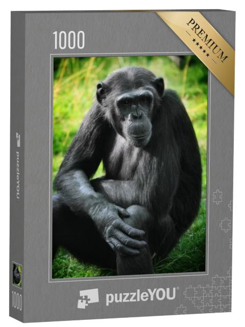 Puzzel 1000 stukjes „Chimpansees“