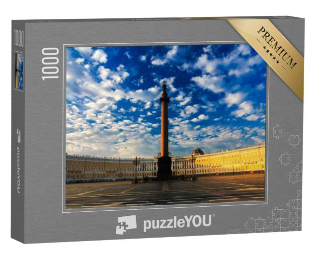 Puzzel 1000 stukjes „Ochtend op het Paleisplein, Sint-Petersburg, Rusland“