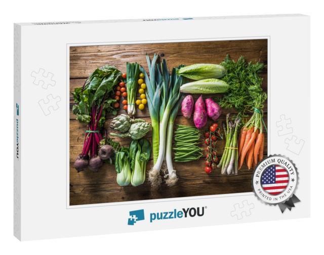 Local Market Fresh Vegetable, Garden Produce, Clean Eatin... Jigsaw Puzzle
