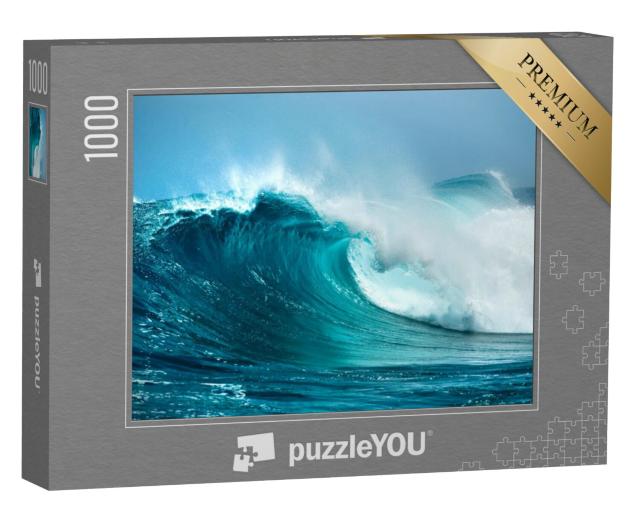 Puzzel 1000 stukjes „Golven in de oceaan, een opspattende spray“