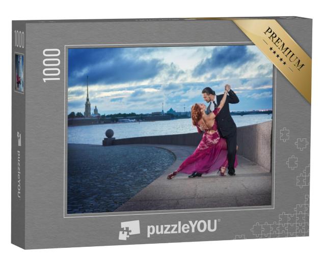 Puzzel 1000 stukjes „Tango op de kade in Sint-Petersburg“