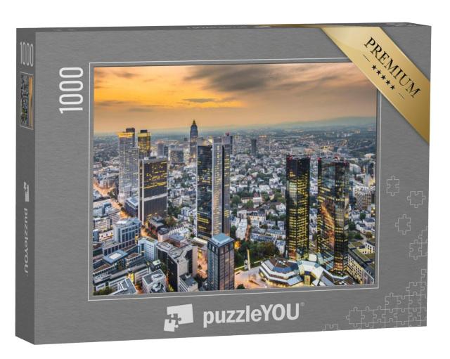 Puzzel 1000 stukjes „Frankfurt, het financiële centrum van Duitsland“