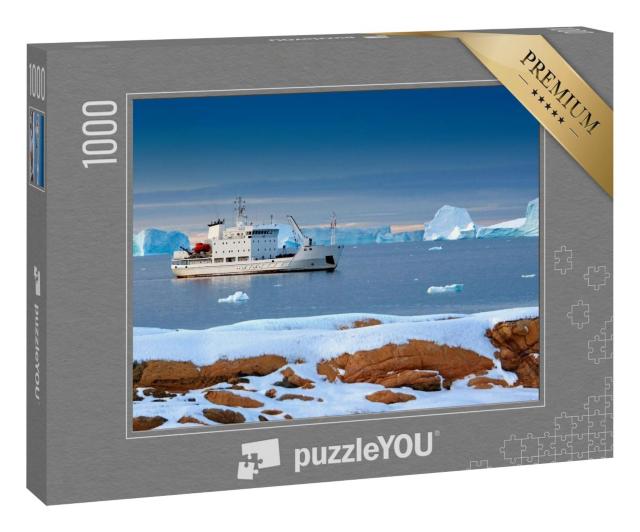 Puzzle 100 Teile „Ein touristischer Eisbrecher, Svalbard-Inseln“
